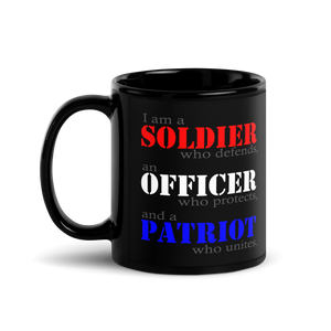 "Soldier, Officer, Patriot" Mug