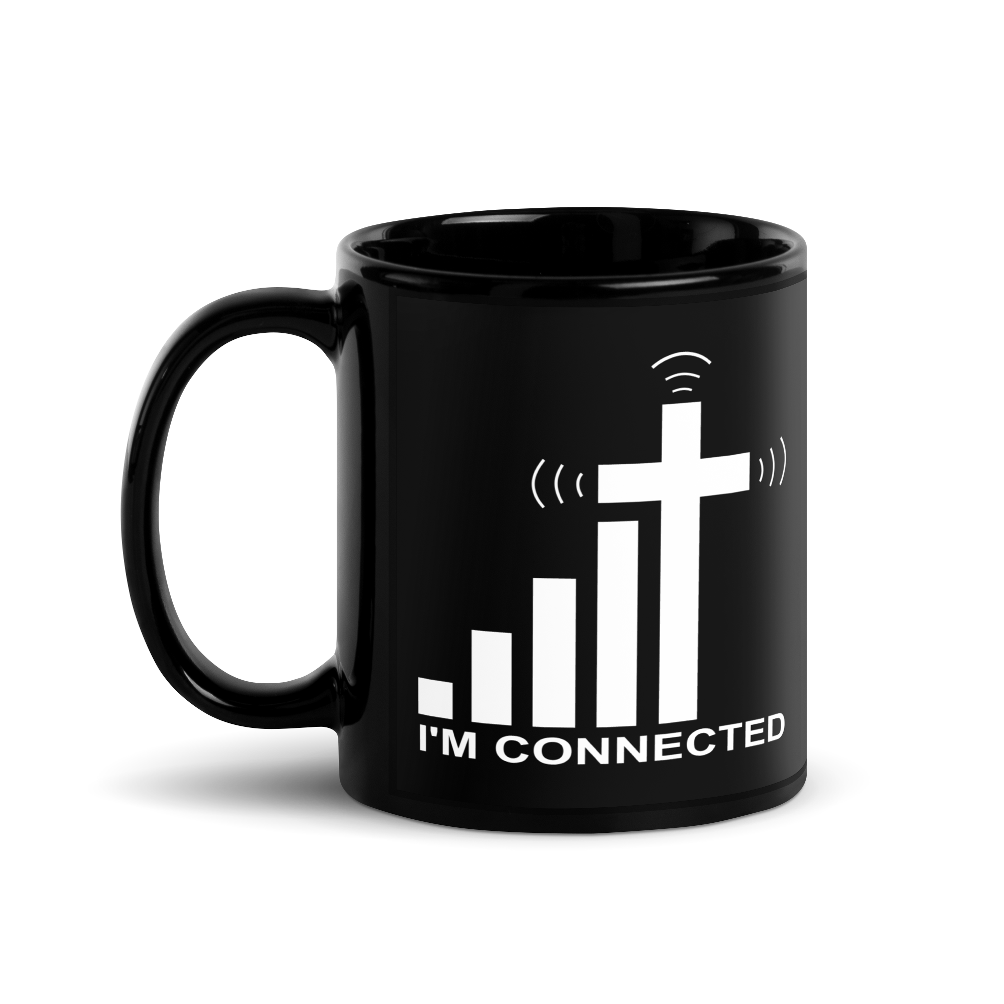 "I'm Connected" Cross Signal Mug