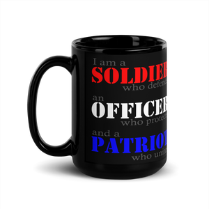 "Soldier, Officer, Patriot" Mug