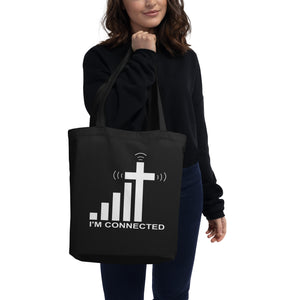 "I'm Connected" Cross Signal Eco Tote Bag