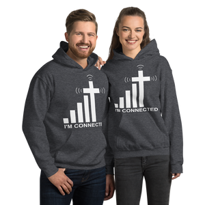 "I'm Connected" Signal and Cross Hoodie