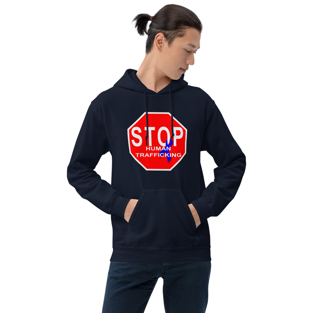 "STOP Human Trafficking" Stop Sign Hoodie