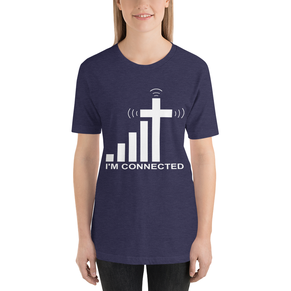 "I'm Connected" Signal and Cross T-Shirt