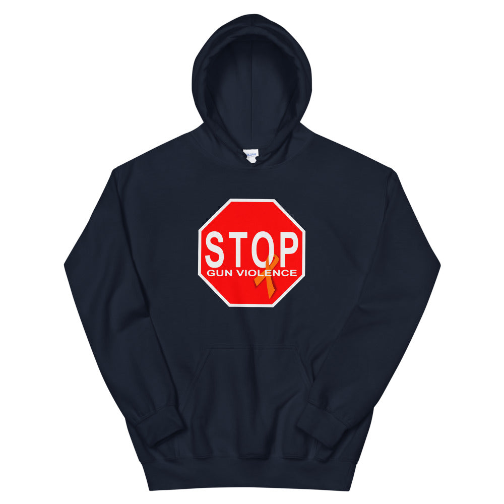 "STOP Gun Violence" Stop Sign Hoodie