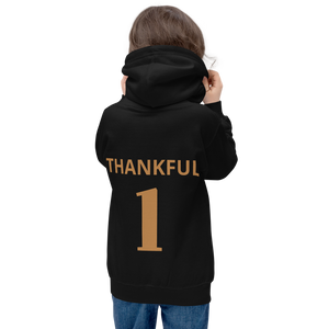 "Thankful 1" Kids Hoodie- SAFER/Drawcord free!