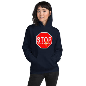 "STOP Self-Harm" Stop Sign Hoodie