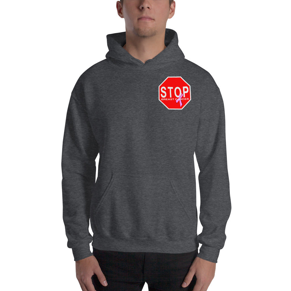 "STOP Breast Cancer" Stop Sign Hoodie