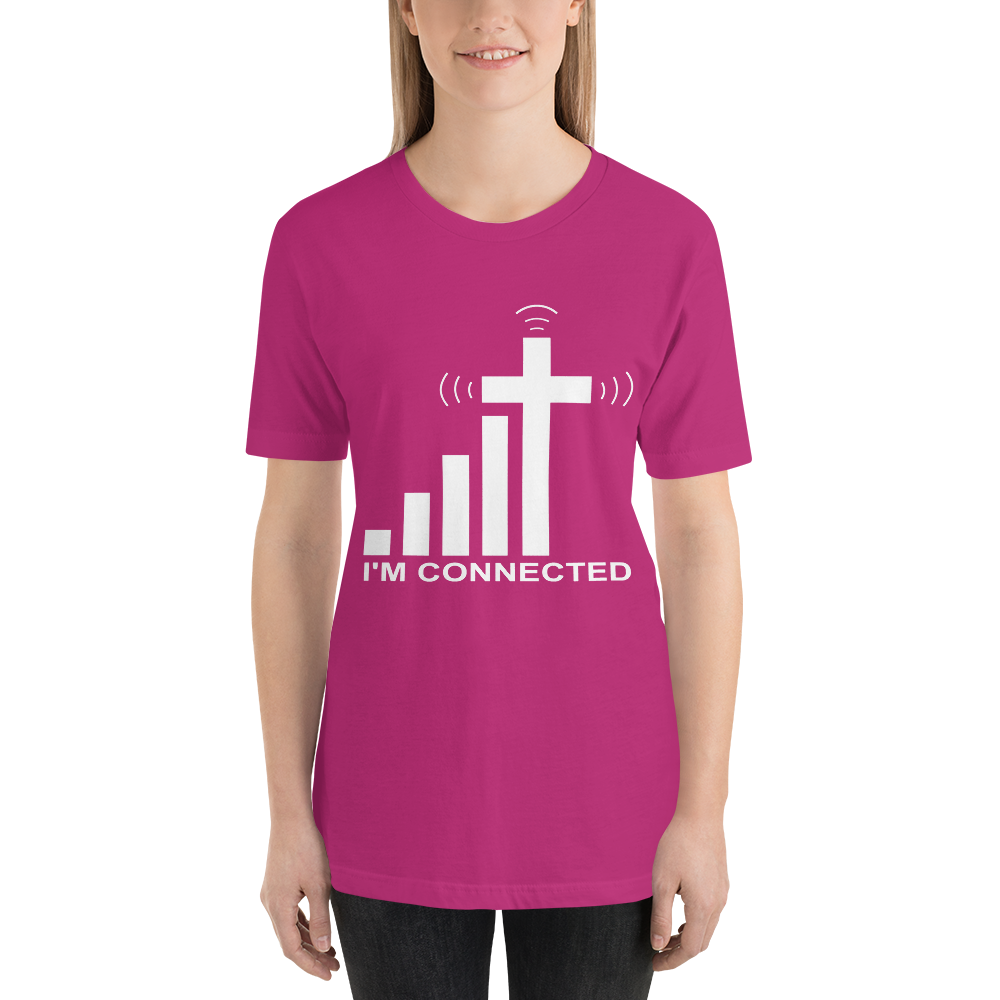 "I'm Connected" Signal and Cross T-Shirt