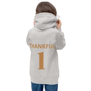 "Thankful 1" Kids Hoodie- SAFER/Drawcord free!