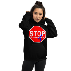 "STOP Child Abuse" Stop Sign Hoodie