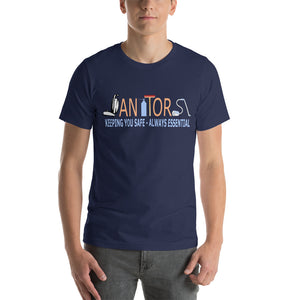 "Janitors: Keeping you Safe, Always Essential." T-Shirt