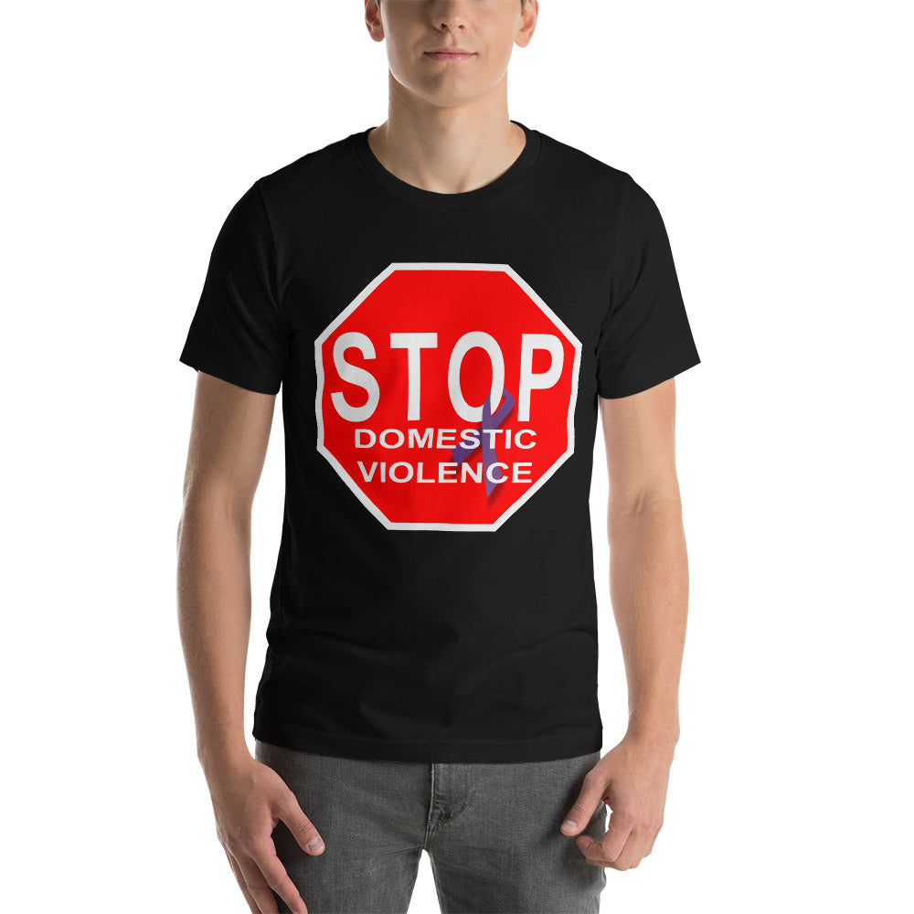 "STOP Domestic Violence" Stop Sign T-Shirt