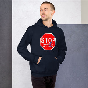 "STOP Domestic Violence" Stop Sign Hoodie