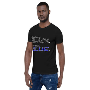 "Proud to be Black, Proud to be Blue." T-Shirt