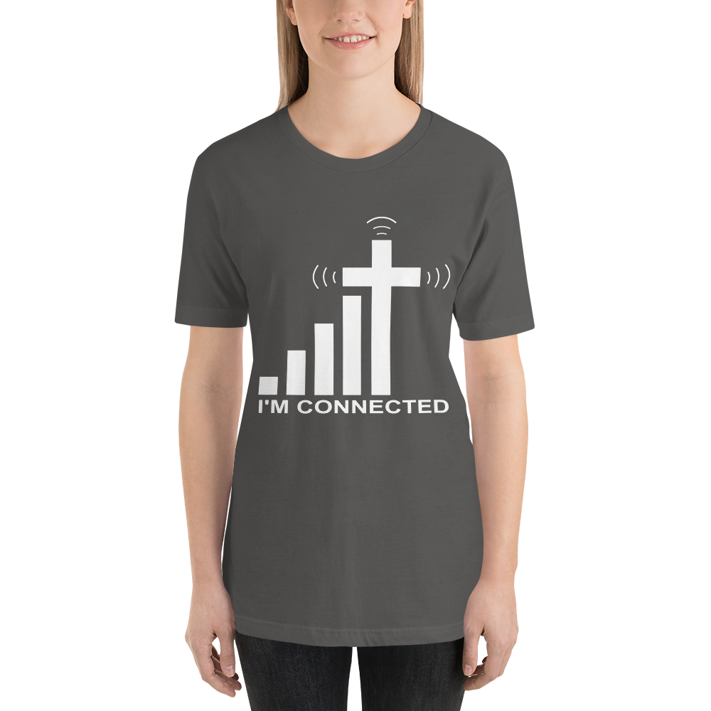 "I'm Connected" Signal and Cross T-Shirt