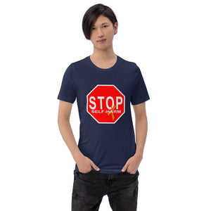 "STOP Self-Harm" Stop Sign T-Shirt