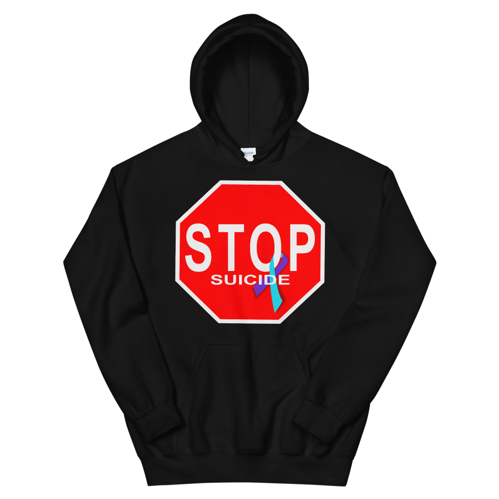 "STOP Suicide" Stop Sign Hoodie