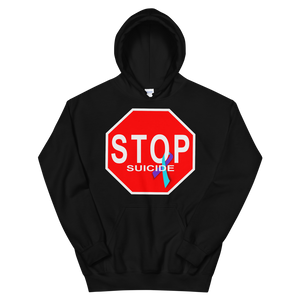 "STOP Suicide" Stop Sign Hoodie