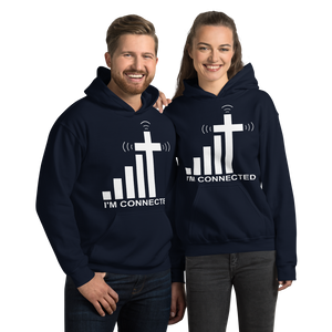 "I'm Connected" Signal and Cross Hoodie