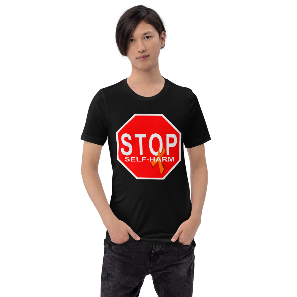 "STOP Self-Harm" Stop Sign T-Shirt