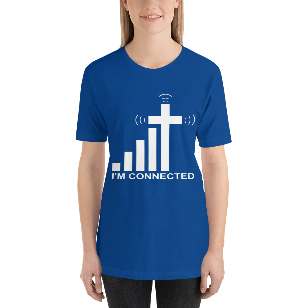 "I'm Connected" Signal and Cross T-Shirt