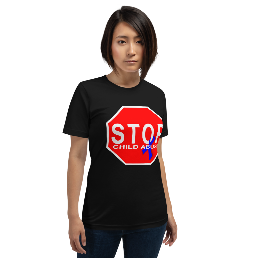 "STOP Child Abuse" Stop Sign T-Shirt