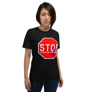 "STOP Child Abuse" Stop Sign T-Shirt