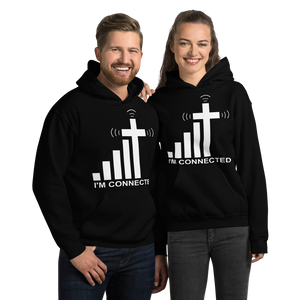 "I'm Connected" Signal and Cross Hoodie