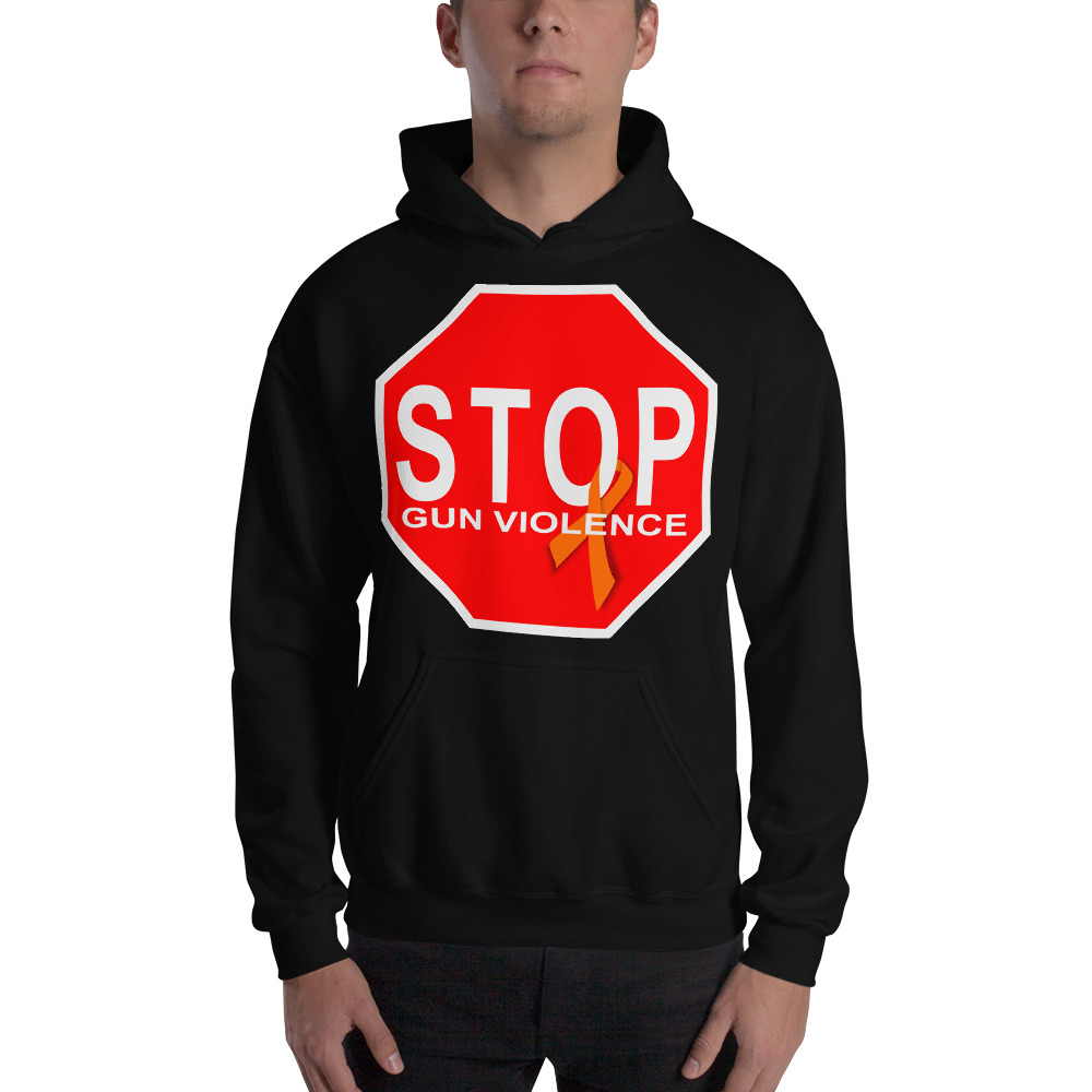 "STOP Gun Violence" Stop Sign Hoodie