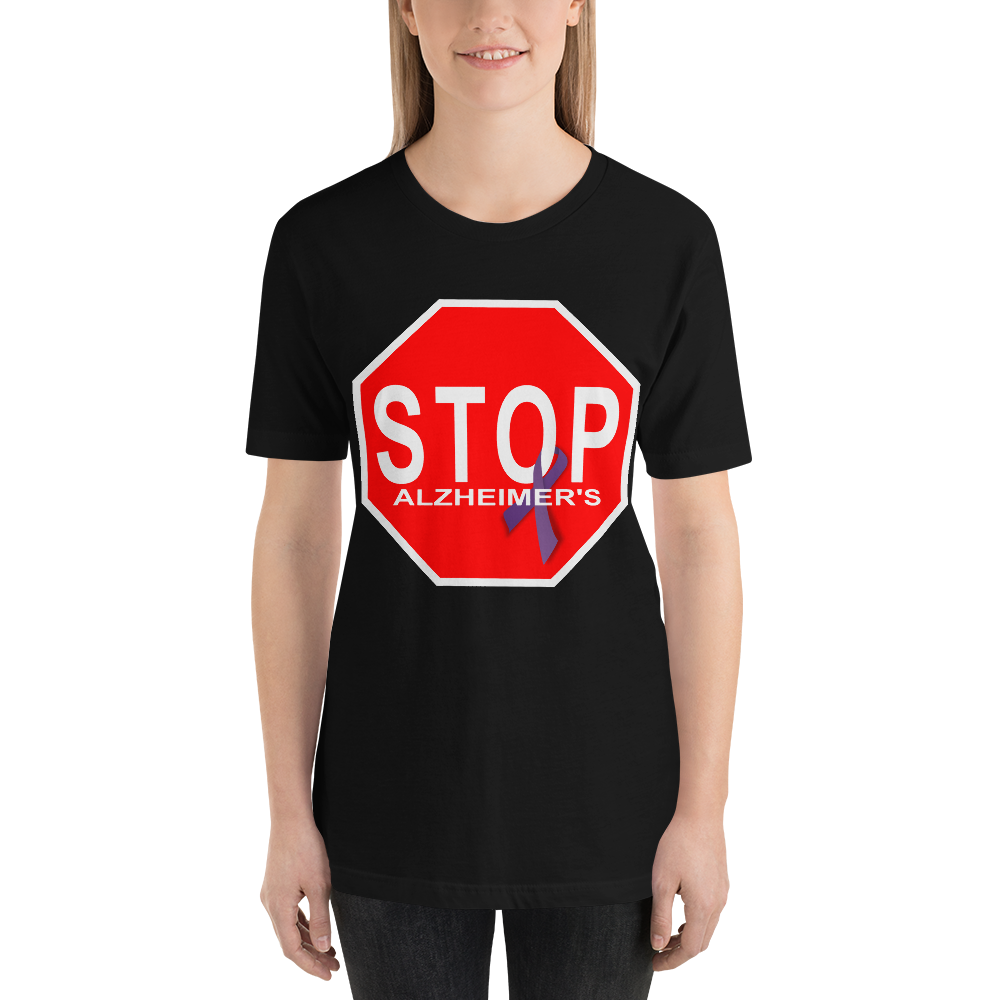 "STOP Alzheimer's" Stop Sign T-Shirt