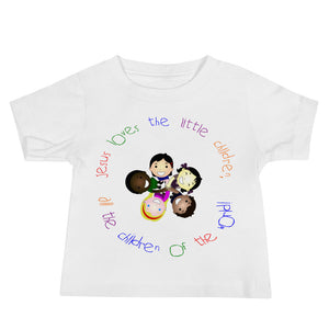 "Jesus Loves the Little Children." Baby Jersey Tee