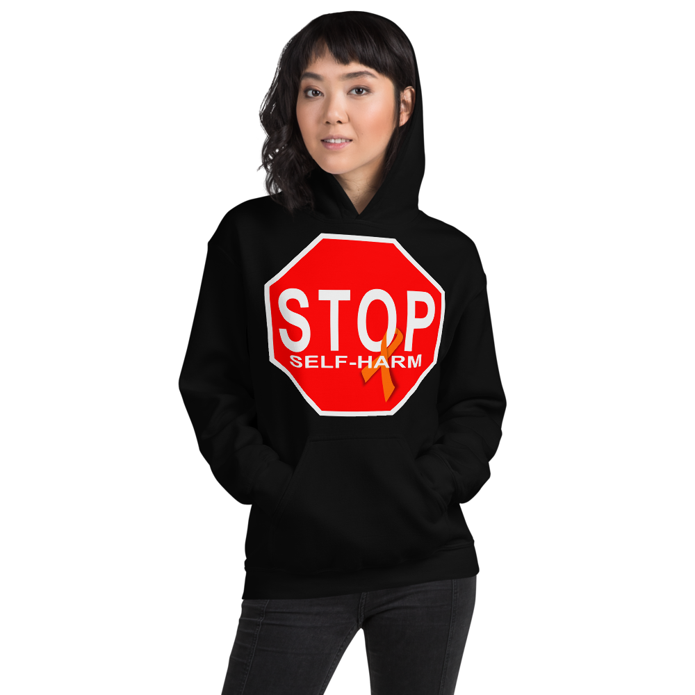 "STOP Self-Harm" Stop Sign Hoodie