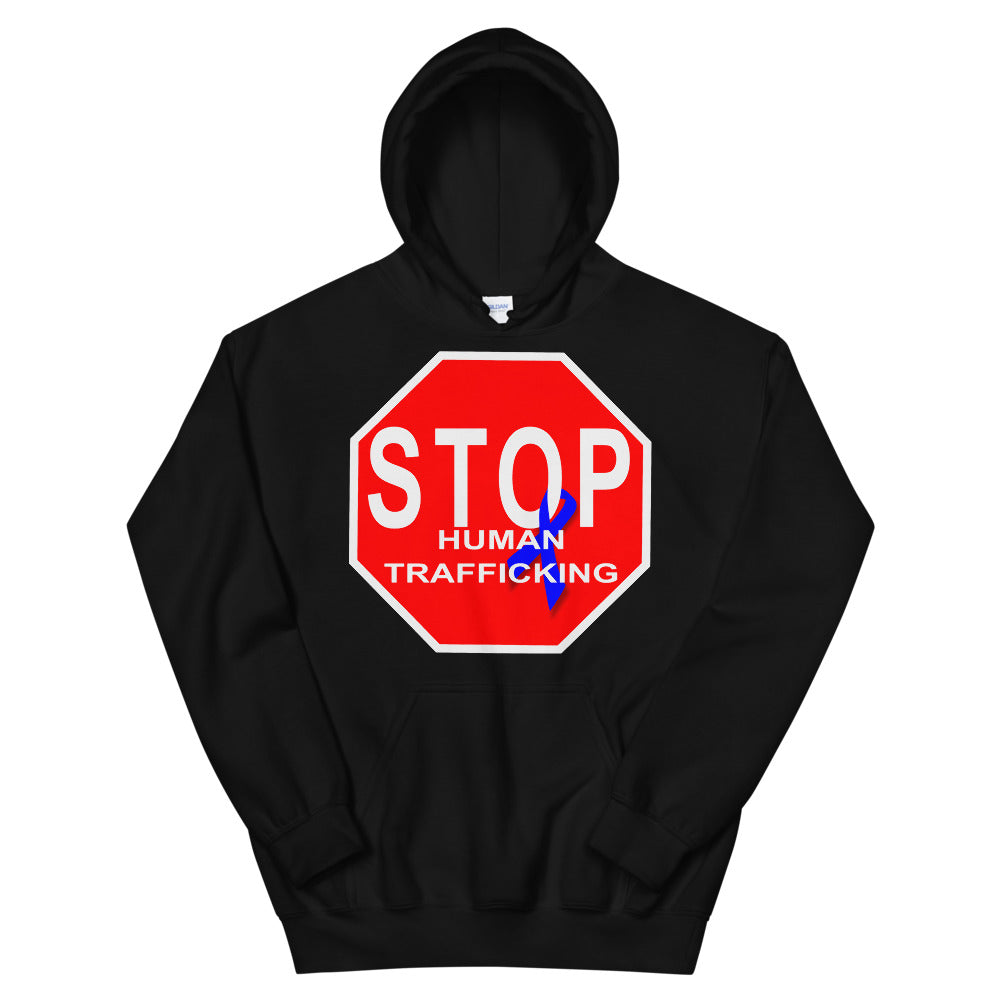 "STOP Human Trafficking" Stop Sign Hoodie