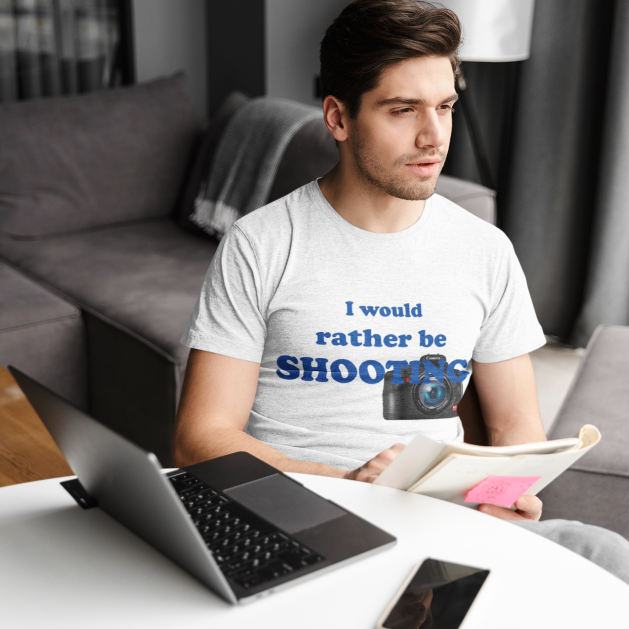 "I Would Rather Be Shooting" (Photos/Photography) T-Shirt